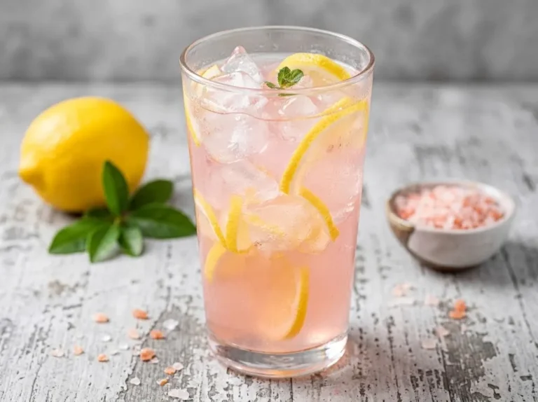Pink salt and lemon water recipe classic 3-ingredient version